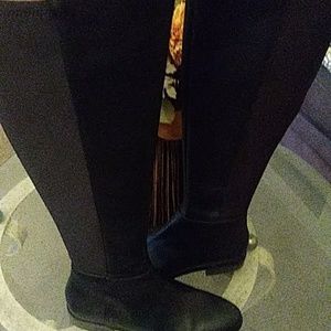 Michael kors black knee high boots